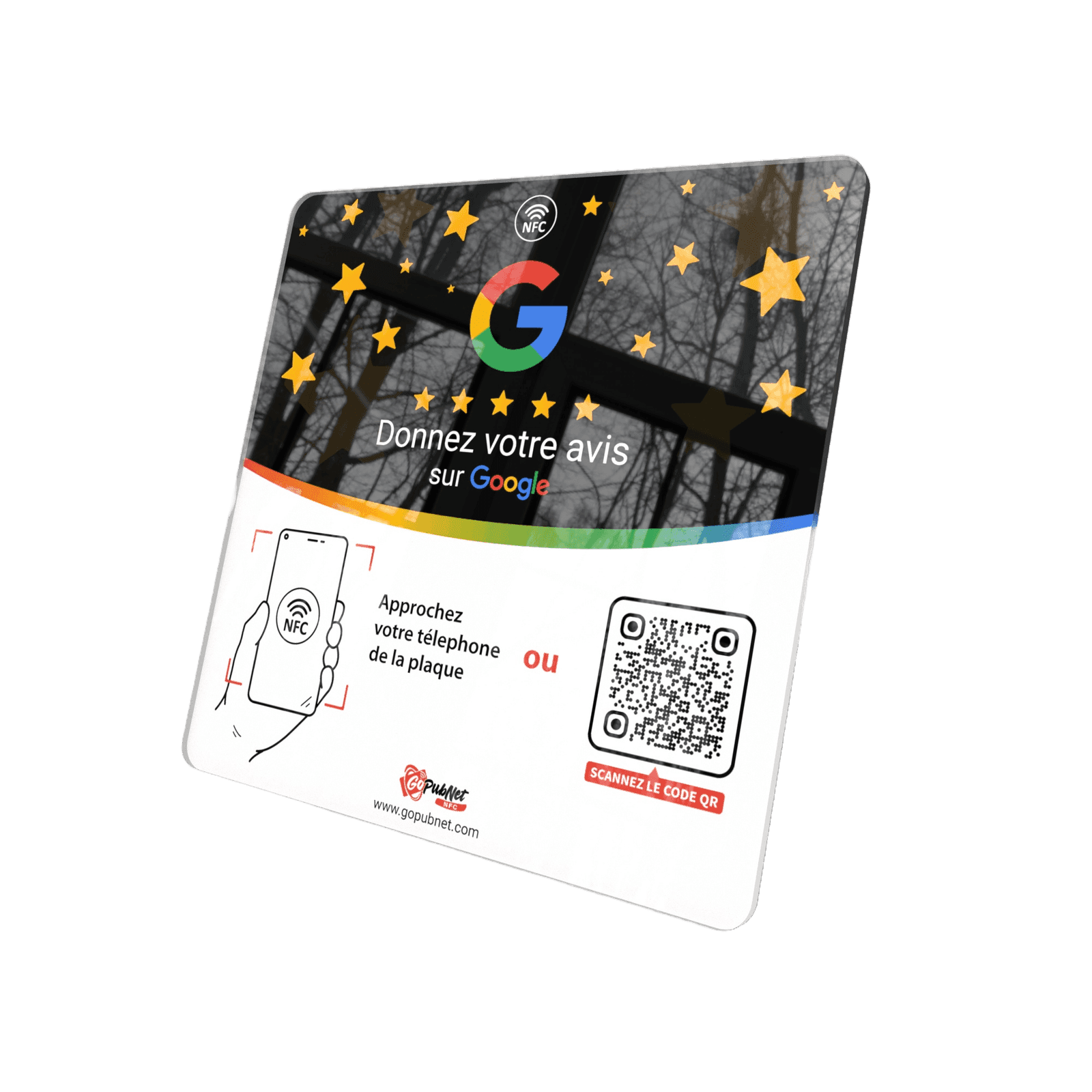 Carte Avis Google NFC