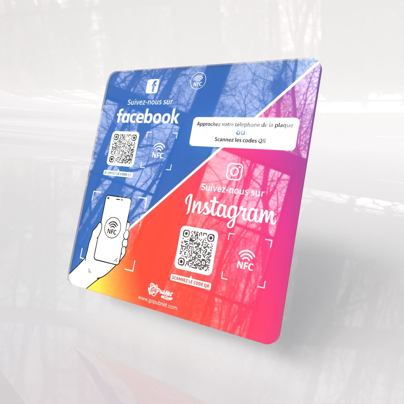 Carte Facebook & Instagram
