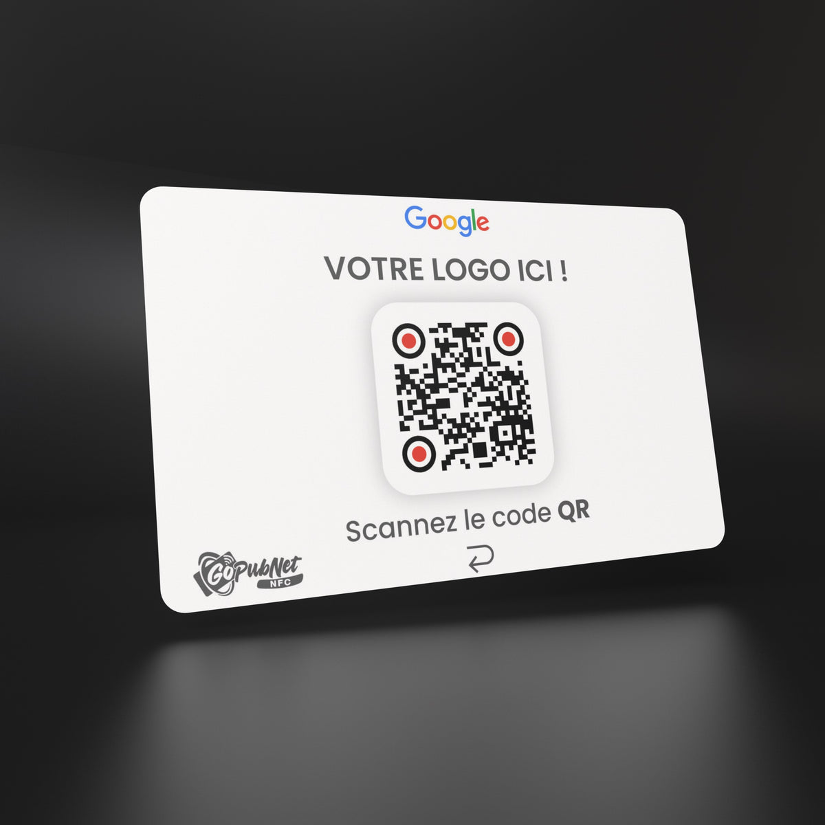 Carte Avis Google + QR code Style 3