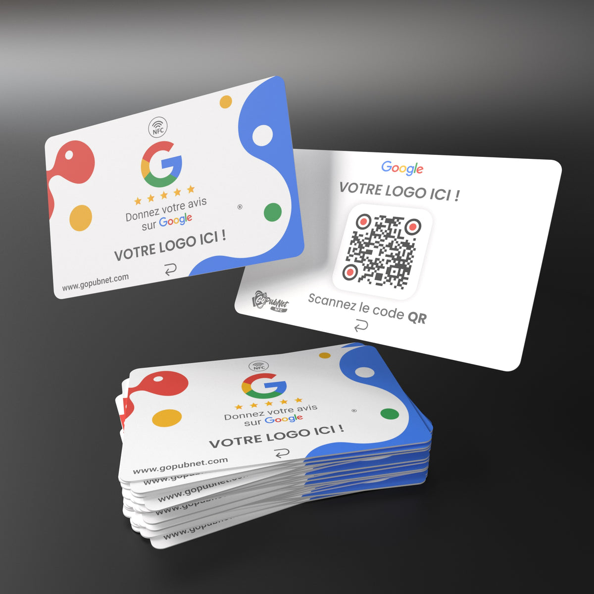 Carte Avis Google + QR code Style 3