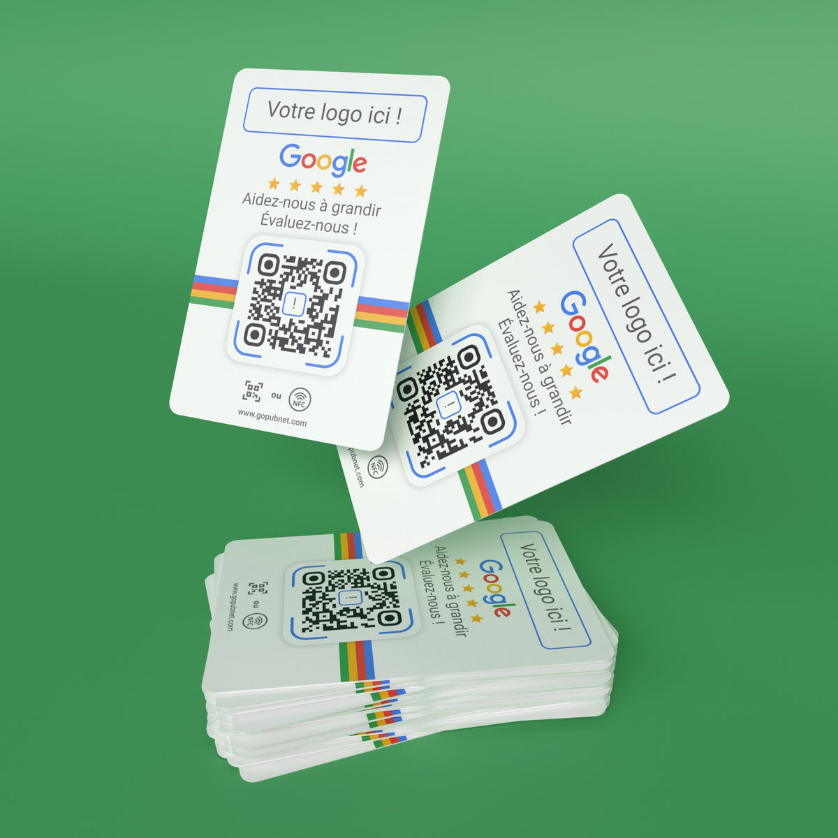 Carte Avis Google + QR code Style 2