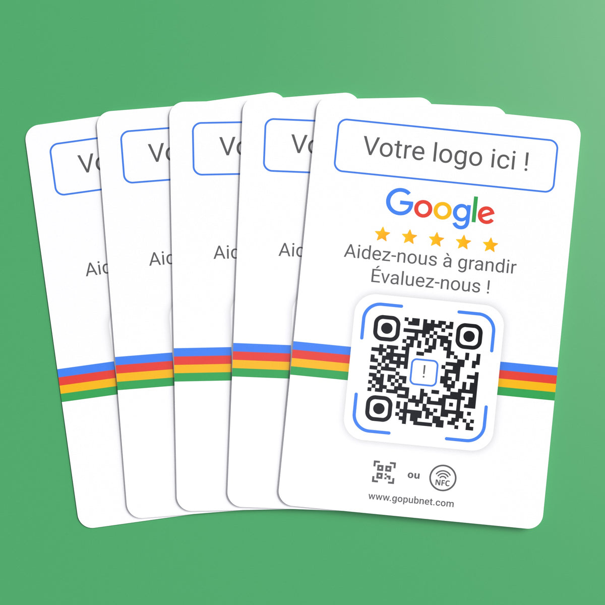 Carte Avis Google + QR code Style 2