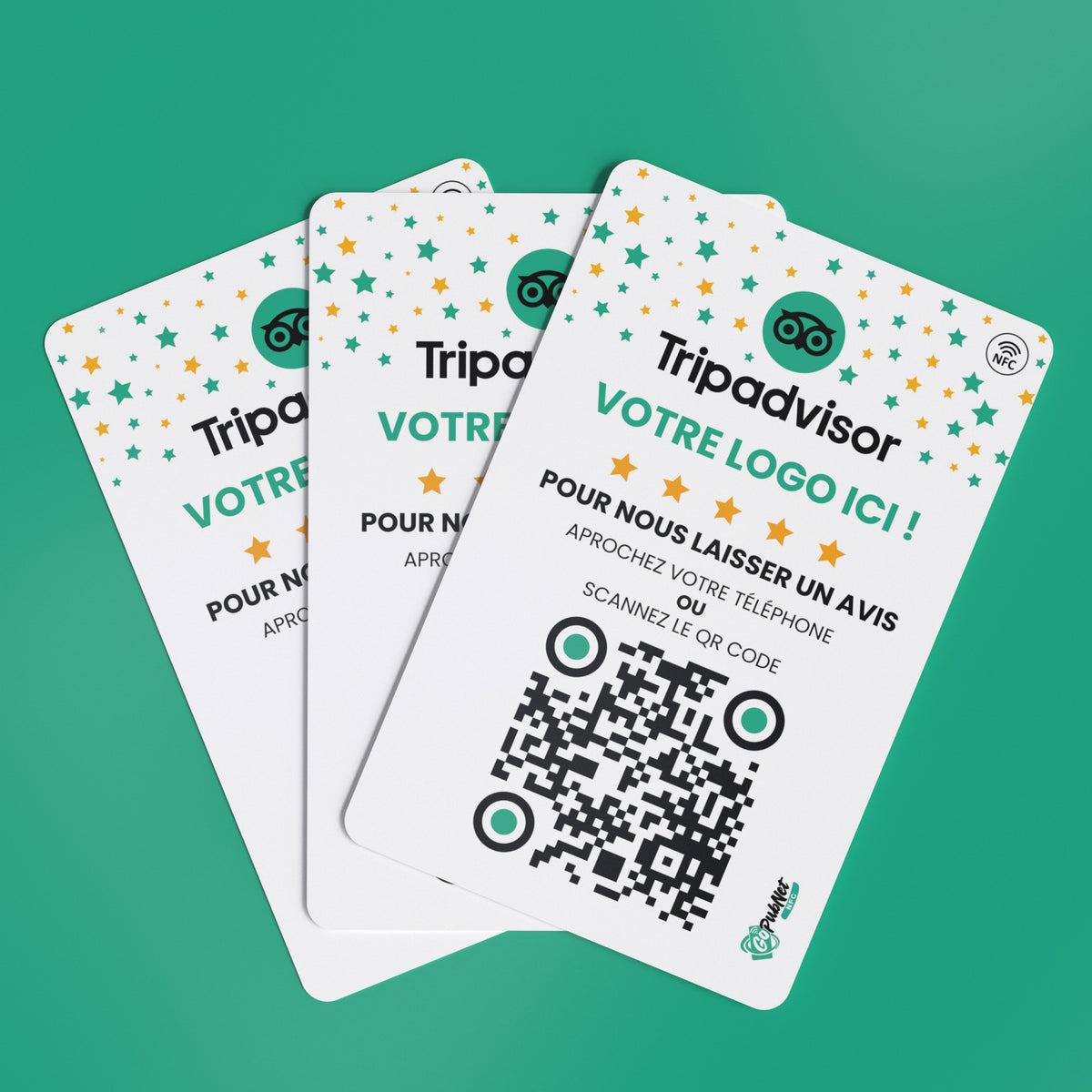 Carte Avis TripAdvisor + QR code Style 1