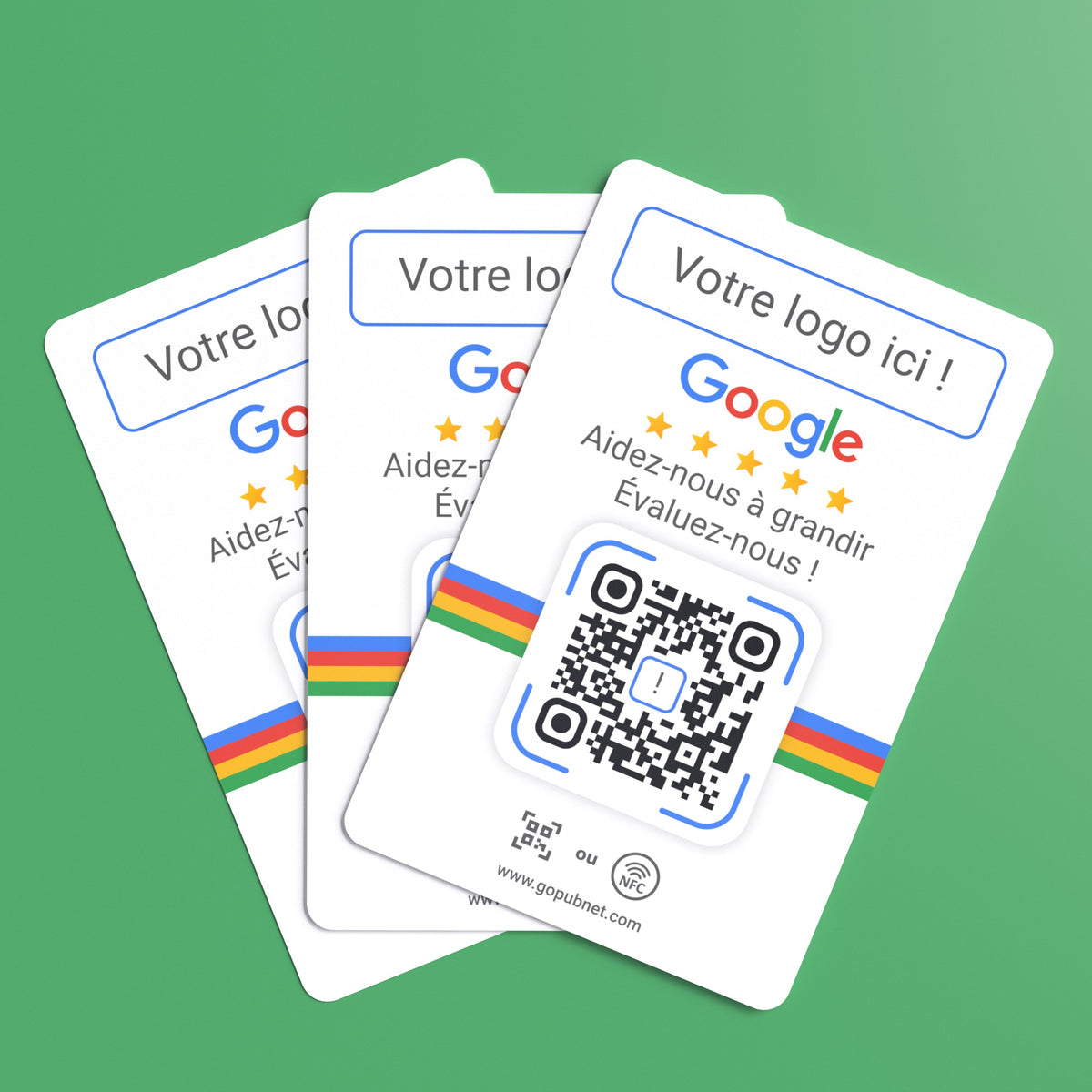 Carte Avis Google + QR code Style 2