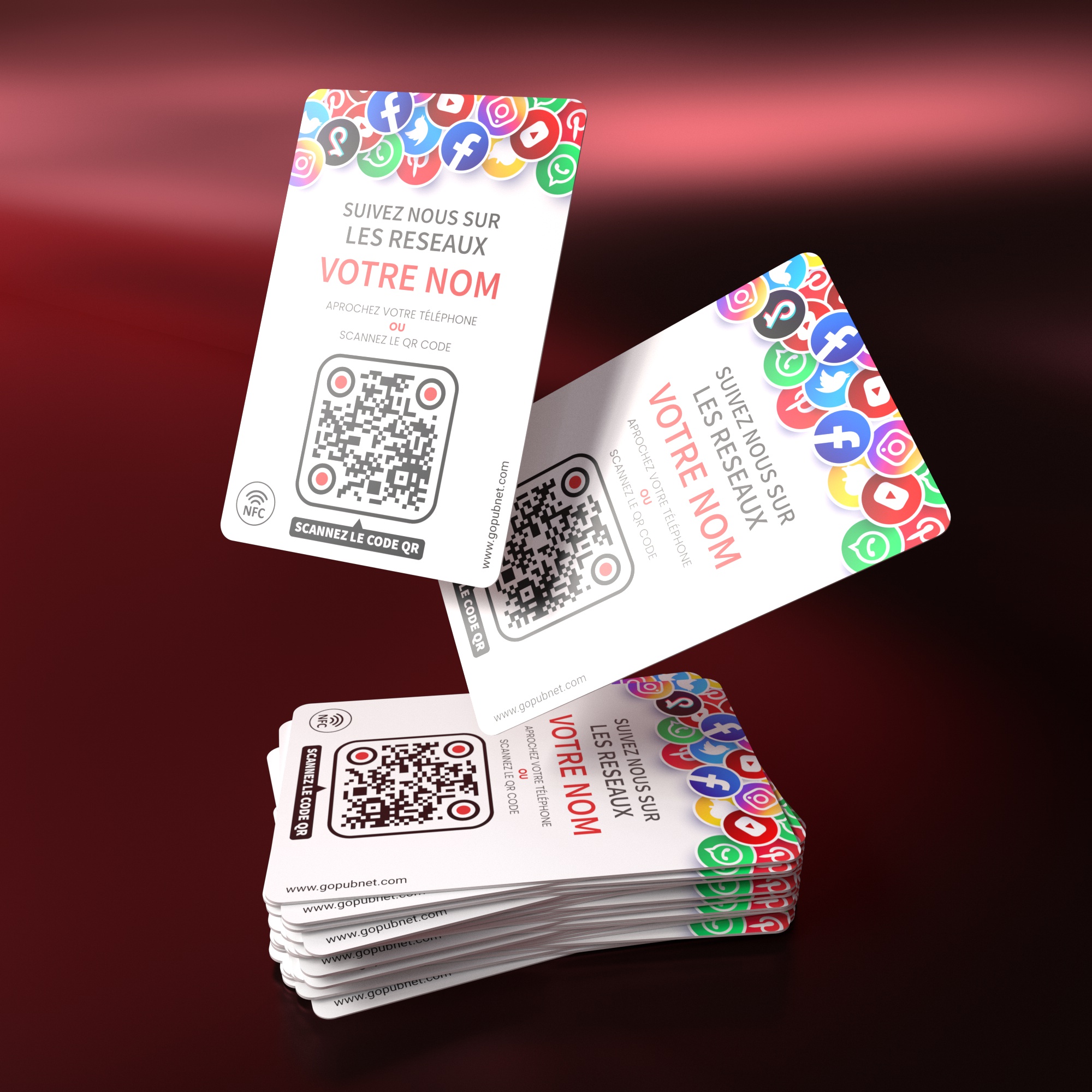 NFC Social Media Review Cards