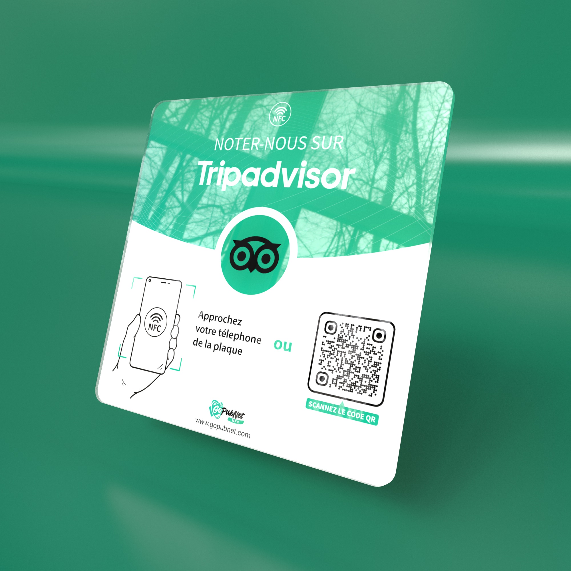 NFC Tripadvisor Review Cards